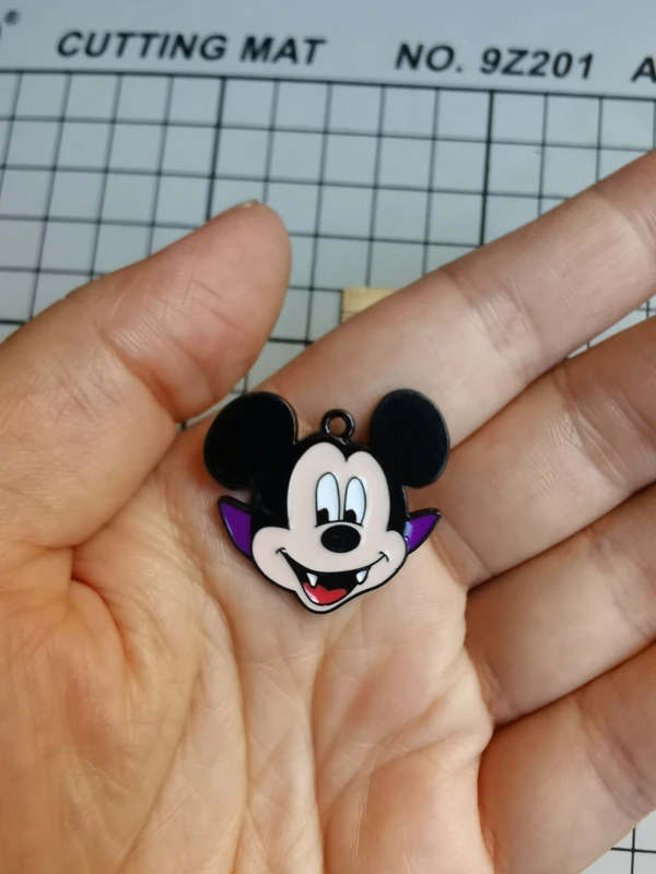 

10PCS cartoon Halloween Mickey Pendant DIY Jewelry Necklace Earrings Bracelet Jewelry Earring Charms