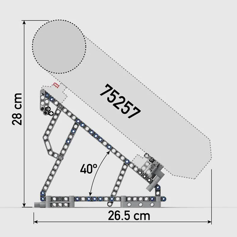 Klocki konstrukcyjne MOC-37615 Falcon Stojaki dla 75257 i 75105 z elastycznymi klipsami i podwoziem świąteczne zabawki dla dzieci