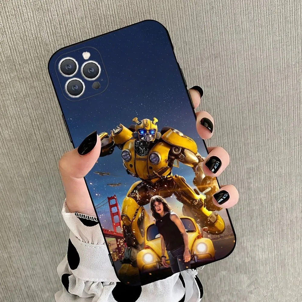 B-Bumblebees Car   Phone Case For iPhone 15,14,13,12,11,Plus,Pro Max,XS,X,XR,SE,Mini,8,7 Soft Silicone Black Cover image 6