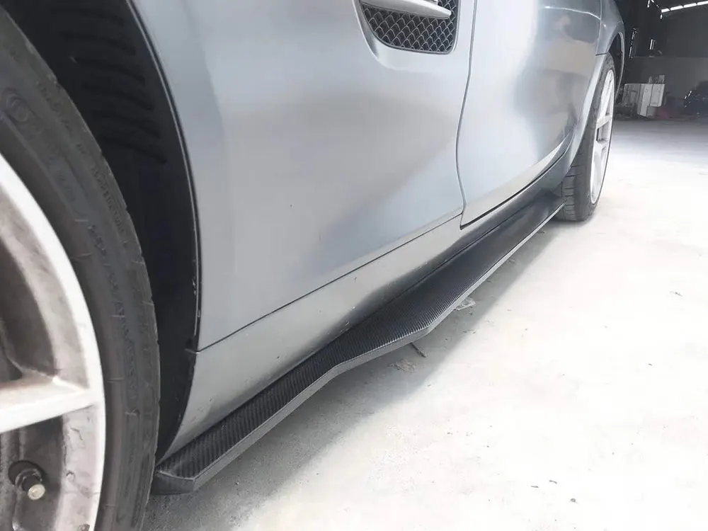 

Carbon Fiber Car Side Skirt Extensions Spoiler Side Skirts Lip Aprons for Mercedes Benz GT Coupe 2 Door 2015 2016 2017 2018