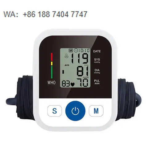 moniteur-de-glycemie-numerique-avec-source-d'alimentation-electrique-et-brassard-en-plastique-–-modele-[numero-de-modele]