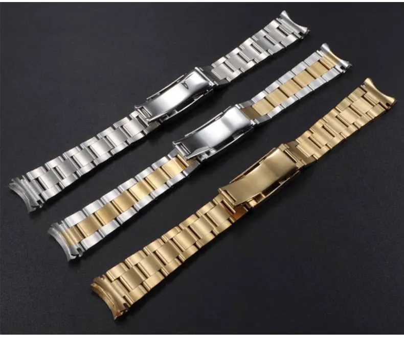 20 mm 904L Uhrenarmbänder für SUB DAYTONA NH35 NH36 Rolex Herren-Uhrenarmband mit Glide-Lock-Verschluss, massives Edelstahl-Uhrenarmband – Detail 9