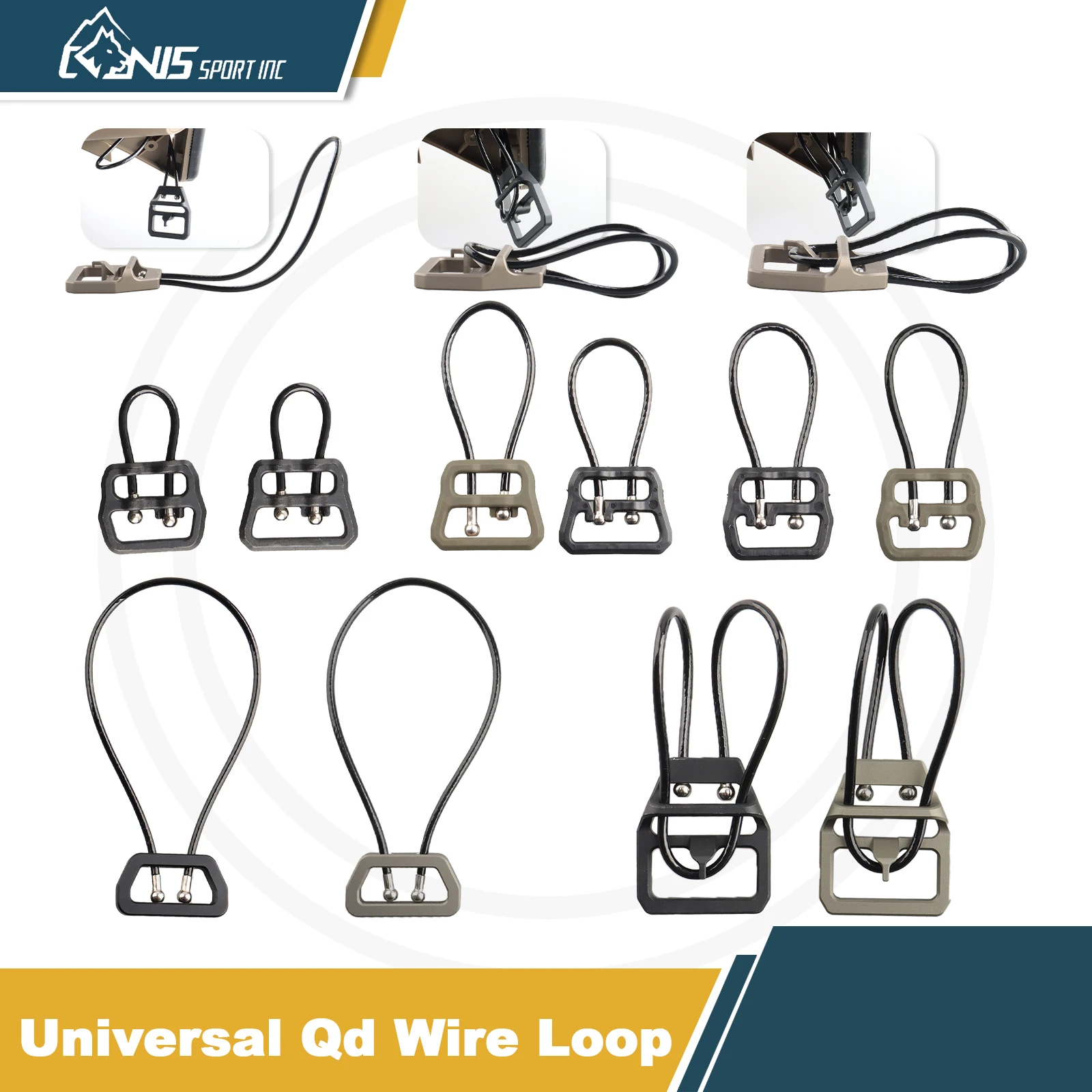 

CANIS SPORT INC AK Tactical U-Loop1-1.25in Steel Quick Detach Sling Buckle - Hunting Gun Accessories