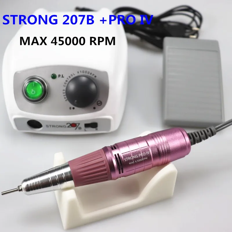 Strong 207b 65W Control Box 45000Rpm Nail Drill Bits Nails Tools