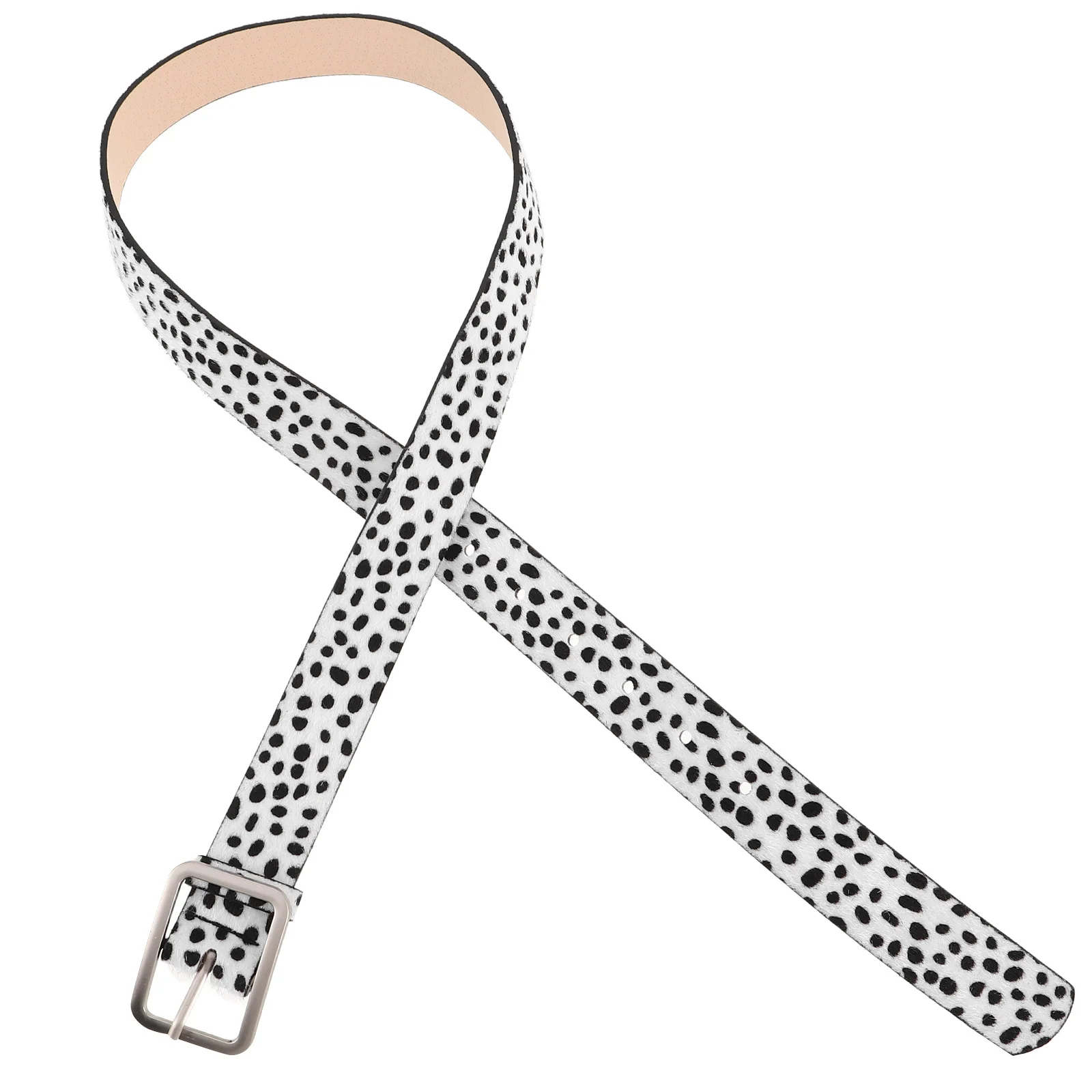 

Black White Pattern Ladies Durable PU Material Adjustable Length Versatile Accessory Daily Dates Casual Western