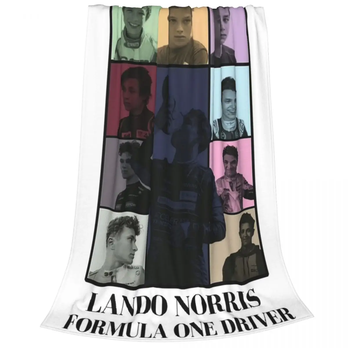 Lando Norris F1 Driver - The Eras Poste Blankets Flannel Warm Sofa Throw Blankets For Home Bedroom Travel Throws Bedspread Quilt