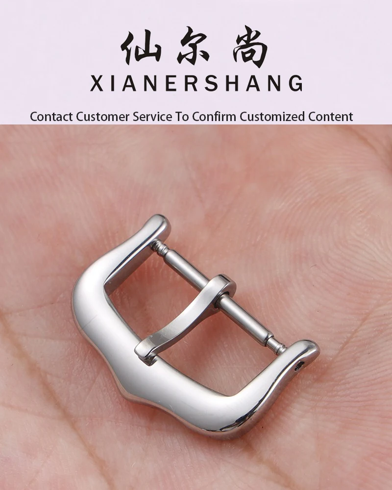 XIANERSHANG Custom C-ARTIER TANK Original Style Watch Clasp 12MM 14MM 16MM 18MM Polishing Belt Buckle Stainless Steel Pin Buckle