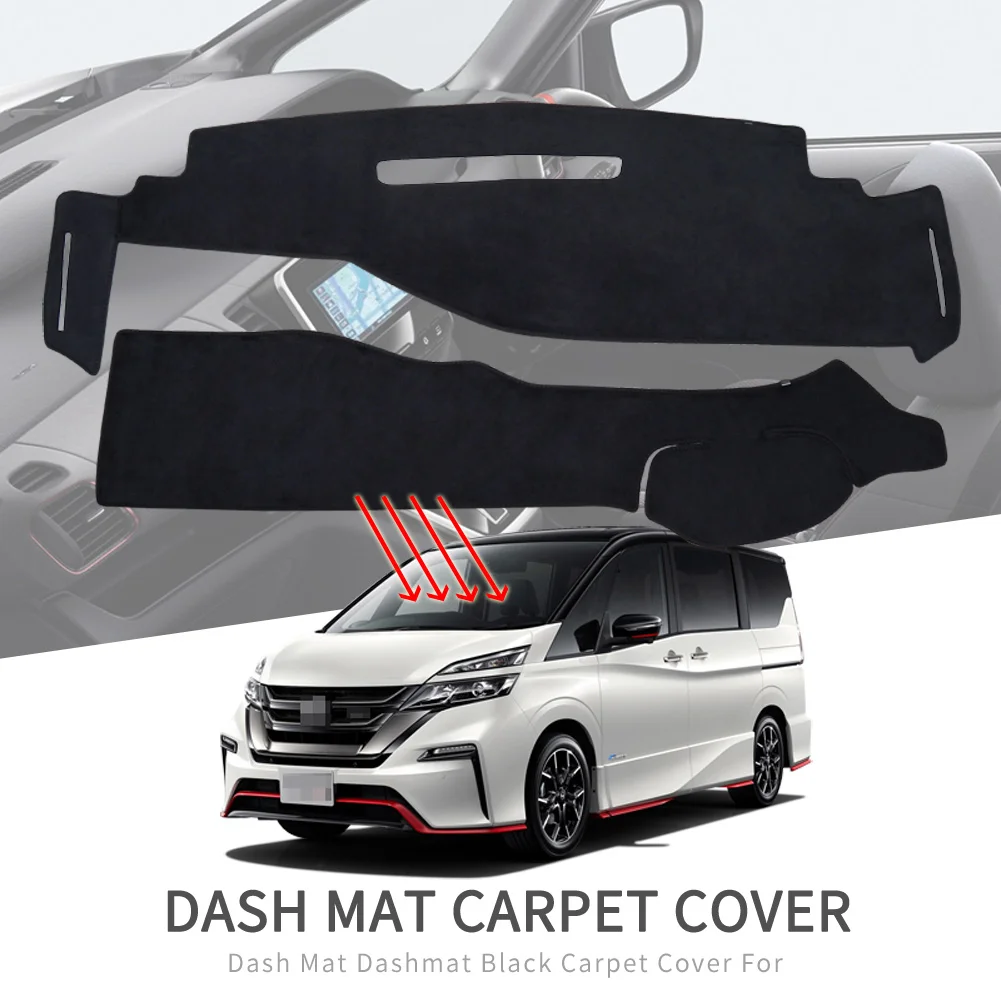 for Nissan SERENA C27 Car Dashboard Mat Sunshade Protective Carpet Dash Mat Dashmat