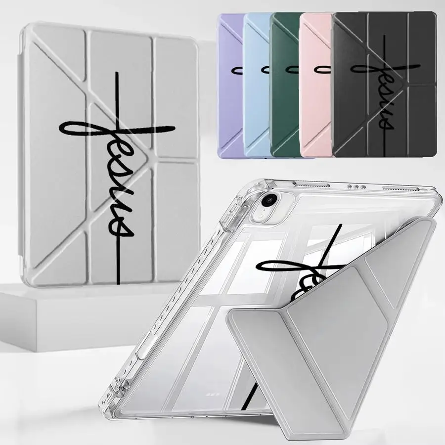 

Tablet Case For iPad Air 4 5 M3 M2 1 2 M4 11inch Mini 6 7 Pro 2025 Pro 11th 10th 9th 8th 7th 12.9inch Y-Fold Holder Cover