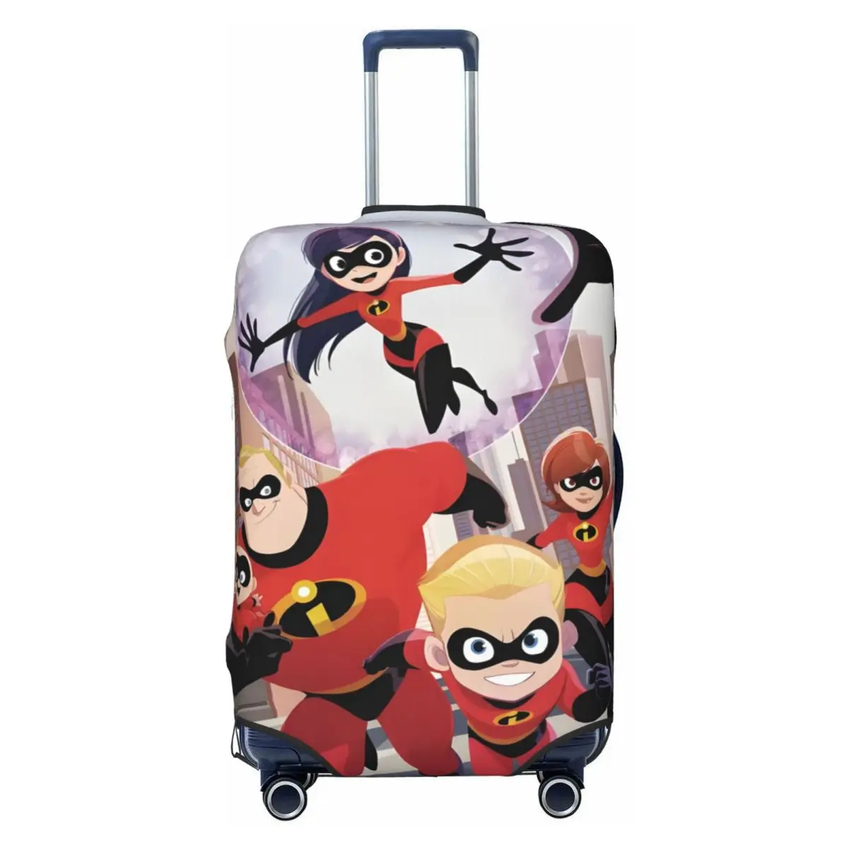 

Custom The Incredibles Anime Hot Travel Luggage Cover Dust Proof Classic Suitcase Cover Protector Fit 18-32 Inch