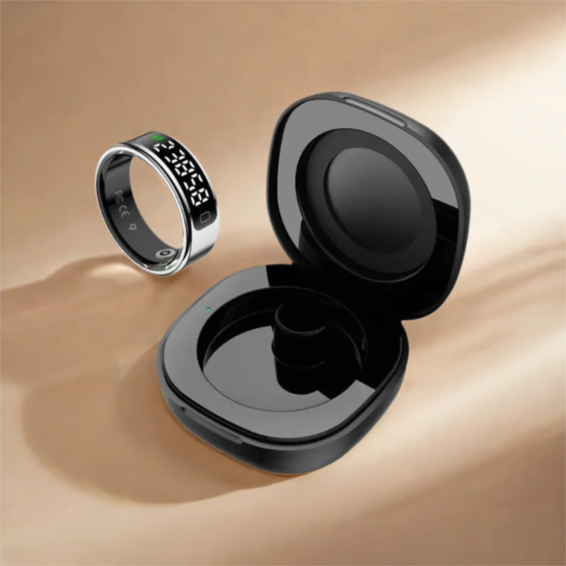 

Xzon smart Ring for iPhone and Android, heart rate, blood oxygen, step tracking, sleep monitoring, no subscription fee,