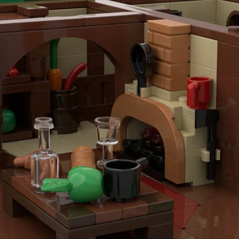 Moc قوالب بناء حقيبة القرون الوسطى نهاية التكنولوجيا وحدات حلقات شعبية أفلام نموذج كتل هدايا عيد الميلاد اللعب لتقوم بها بنفسك مجموعات الجمعية