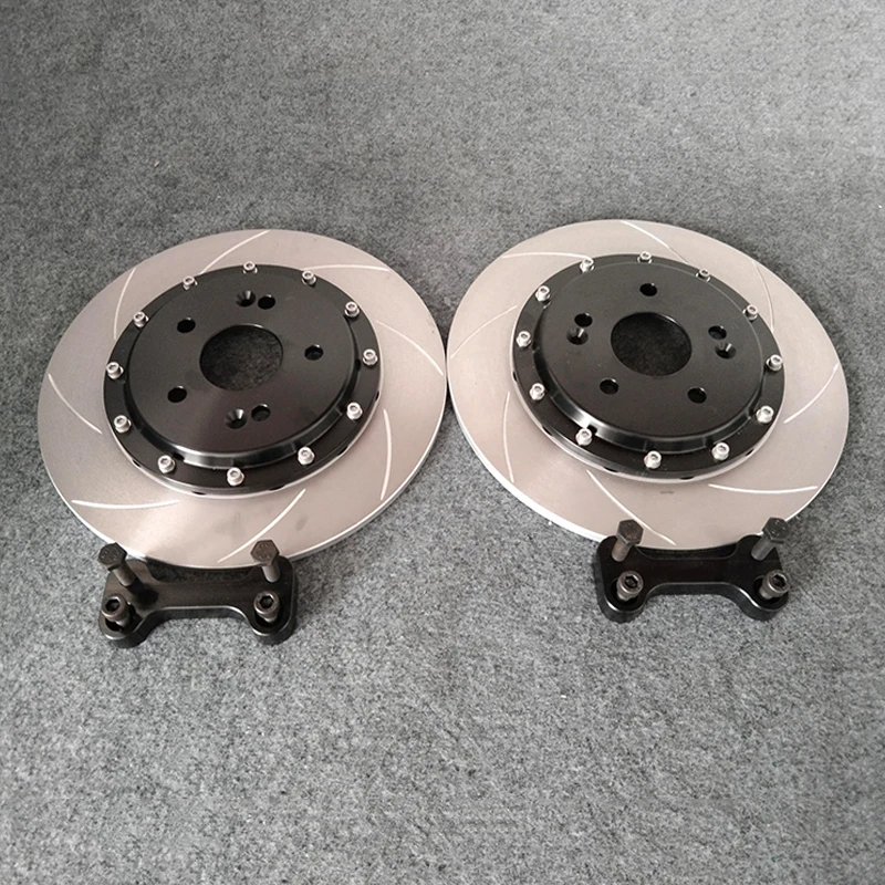 Factory Customize Drilled Brake Disc Rotor Kits with Bracket for Goft Gti Mk6 Honda Civic Fd2