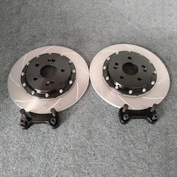 Factory Customize Drilled Brake Disc Rotor Kits with Bracket for Goft Gti Mk6 Honda Civic Fd2