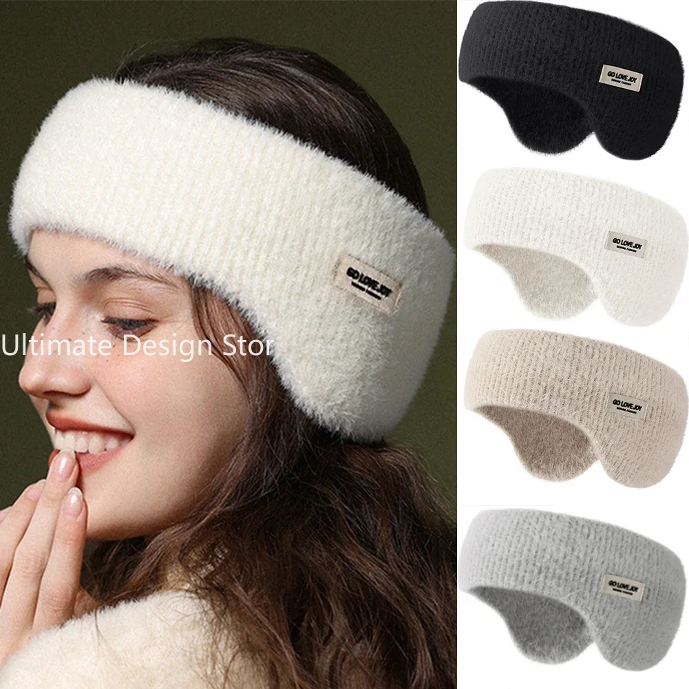 Ear Warmer Soft Plush Headband Windproof Earmuffs Outdoor Cold Protection Ear Cover Women Men Winter Warm Fluffy Faux Fur