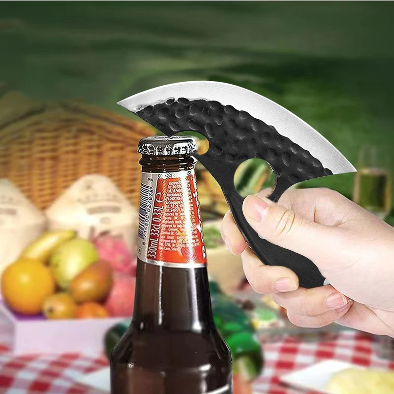 Multifunctional Knife Meat Cleaver Bone Cleaver Forging Knife Stainless Steel Kitchen Knife Cooking Tools BBQ