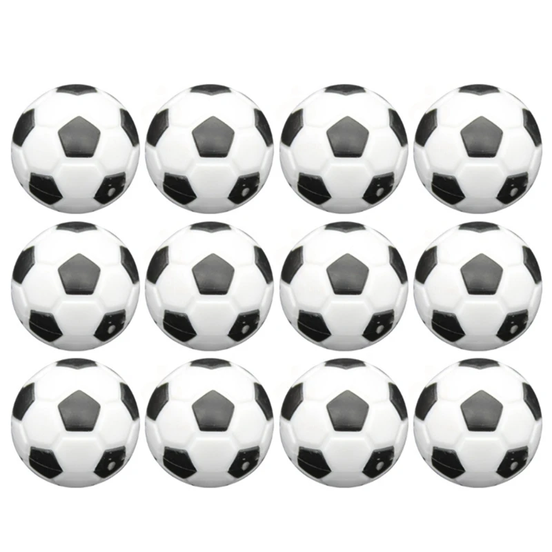 12Pcs Foosballs Table Game Replacement Ball Official Tabletop Game Ball Table Soccer Ball Football Machine Part