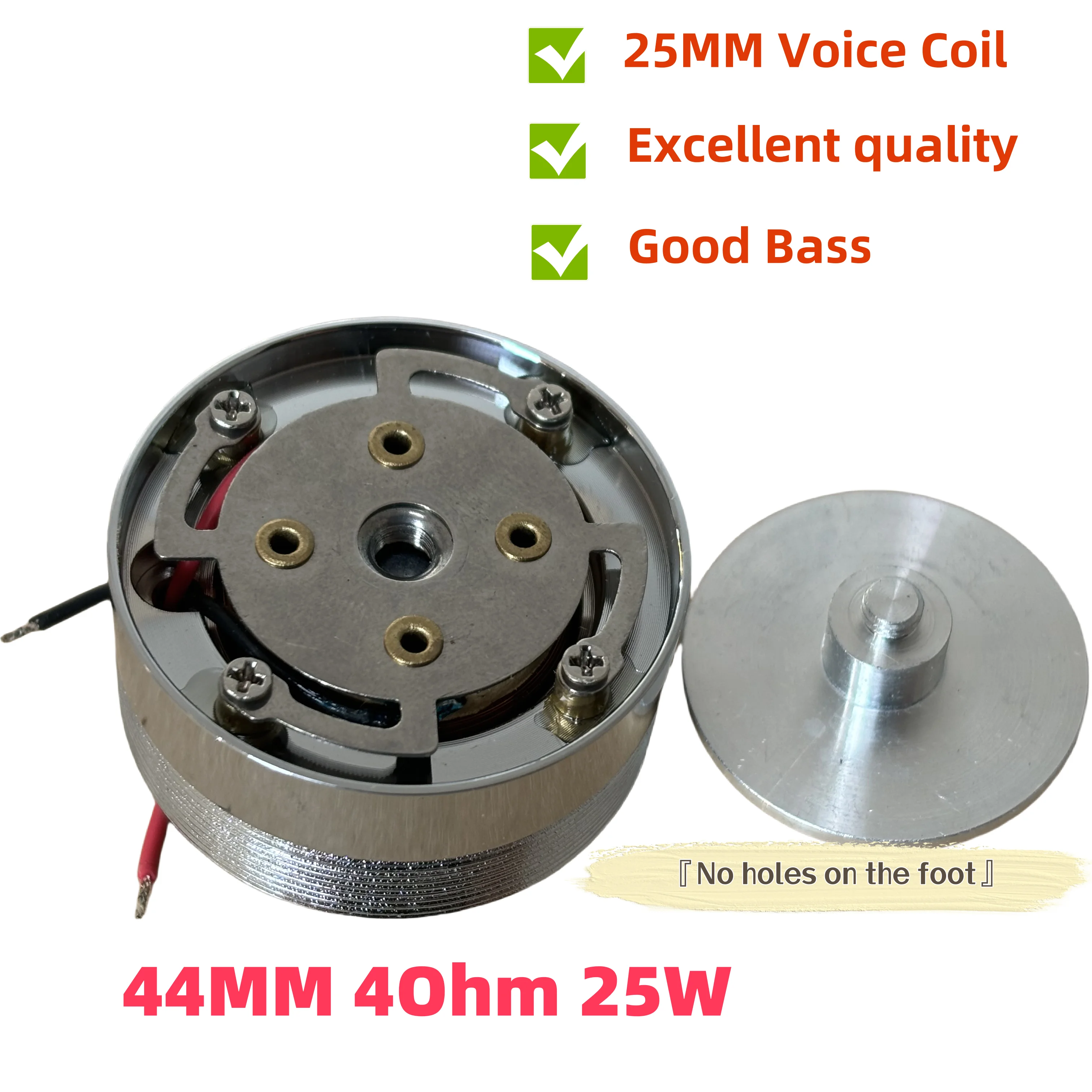 Sounderlink aggiornato 1PC 2 pollici 50MM 25W Risonanza ad alta potenza Vibrazione Altoparlante Gamma completa Drive Aereo shaker altoparlante FAI DA TE