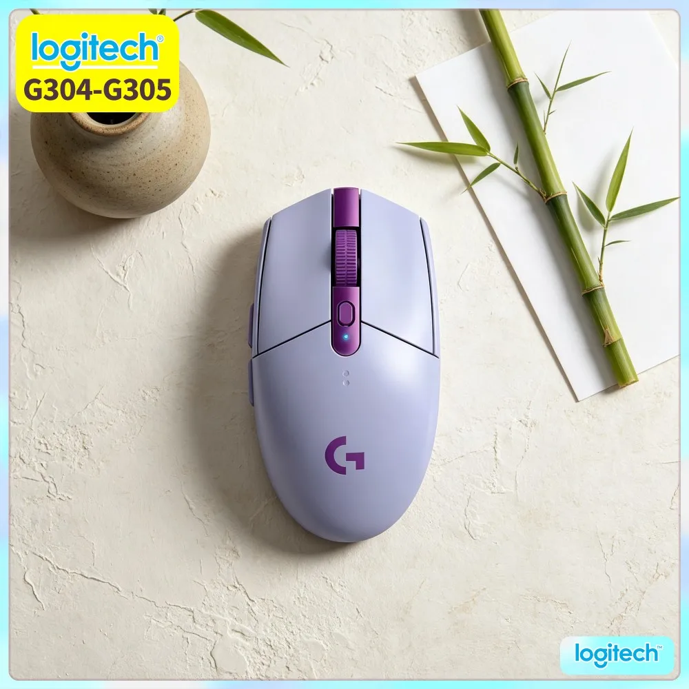 Logitech G304 LIGHTSPEED Wireless Mouse 12000 DPI HERO Sensor 1Ms Latency 250Hr Battery User-Friendly Gamers