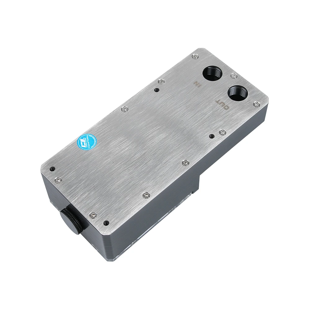 IceManCooler Ssupd Meshliciou Chassis Zbiornik chłodzenia wodą, mały zbiornik na wodę G1/4", wspornik montażowy DDC, czarny, biały, ICE-SSU-DC — zdjęcie 4