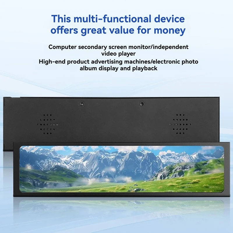 11.26인치 IPS USB 보조 화면(CPU/GPU 모니터링용) USB 롱 보조 화면 디스플레이-A69M 썸네일 3