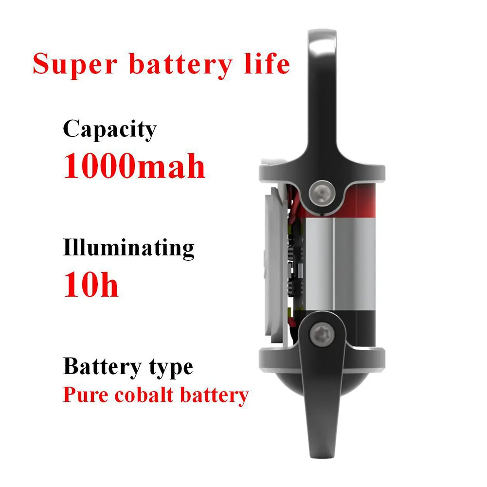 

1200LM Super Bright Key Ring Torch LED Rechargeable for Outdoor Camping