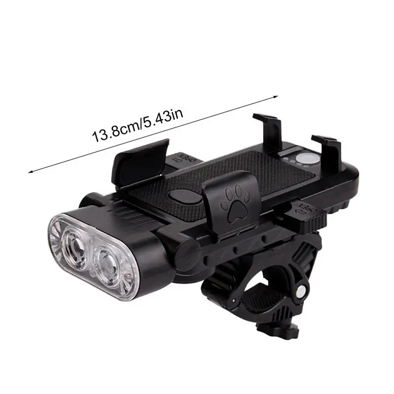 Super Bright Cycle Front Light Rechargeable LED Cycle Headlight Front Light Cycle Light With Speaker Waterproof Cycle Supplies