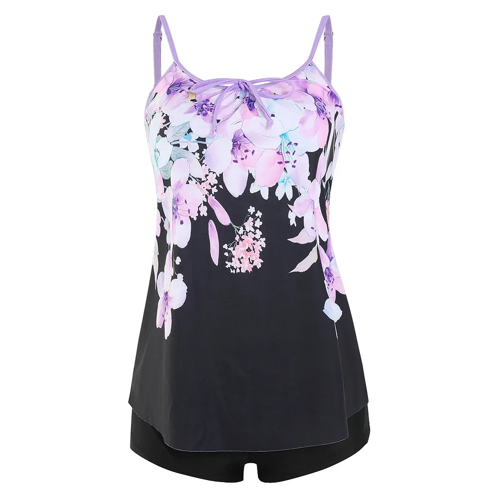 

Women's Sexy Halter Top Bikini Camisole Swimwear Beach Resort Dazzling Print Swimwear S-6XL
