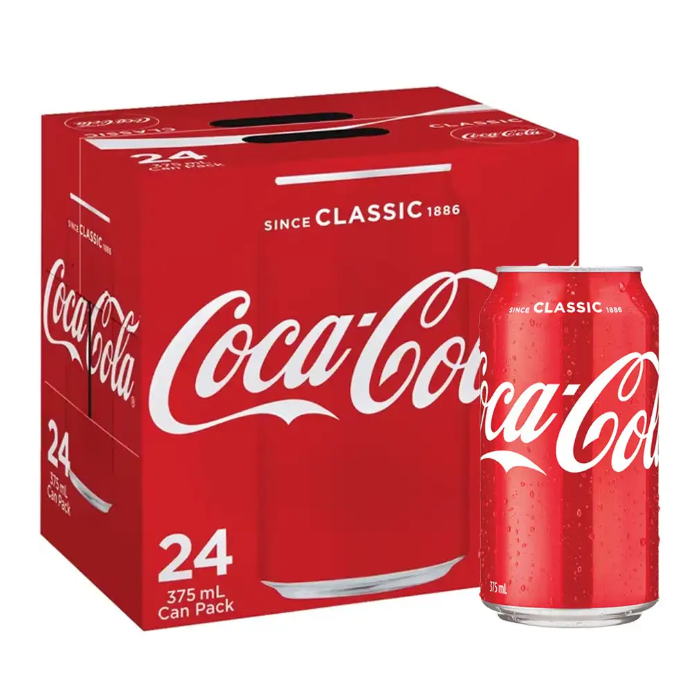 Coca Cola Classic-latas de 375ml, paquete de 24