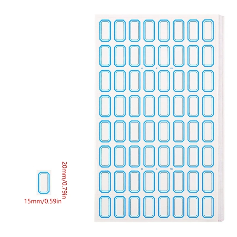  50 Sheets Writeable Labels Small Blank Sticker Adhesive Sticker Jams Label