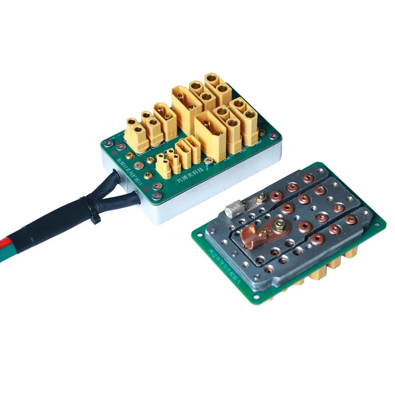 RC Models XT60/XT90/XT30 Expansion Port Board 100A High-Current Power Distributor Multifunctional Charging Wiring Box for Drones