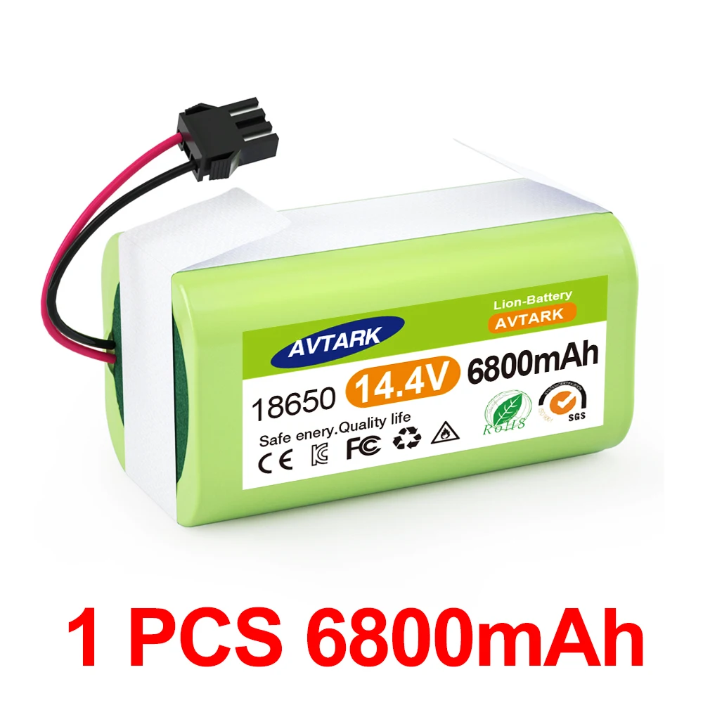 

14.4V6.8Ah Li-ion battery for Cecotec Conga Excellence 950 990 1090 Ecovacs Deebot DN621 601/605 Eufy RoboVac 35C Panda i7 V710