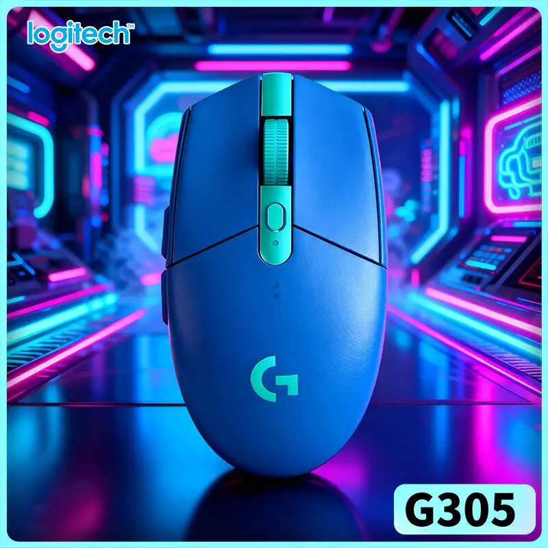 Logitech G305 LIGHTSPEED Wireless Mouse 6 Configurable Buttons Smooth Operation For Office Work PC Mac Players