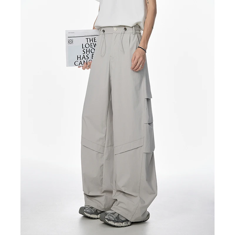 

Couple's Four Seasons Outdoor Loose Comfortable Versatile Wide Leg Pants Cycling Sports Trend Curved Loose Curved Knife Pants