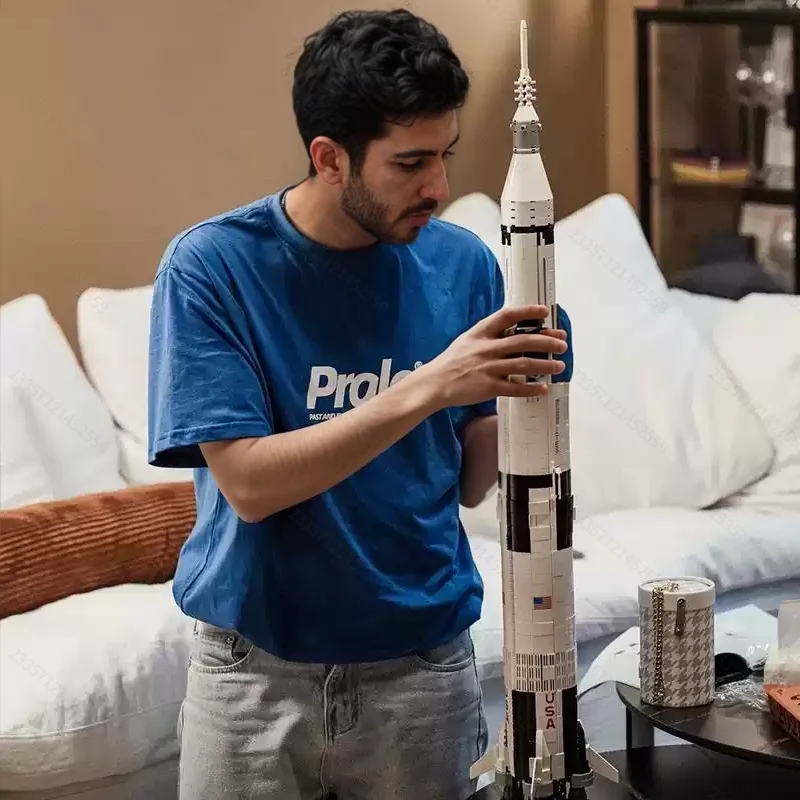 

Over 2458 Pieces of Rocket Model Building Blocks, Highly Difficult Space Rocket and Spaceship Assembly Toys, Birthday Gifts