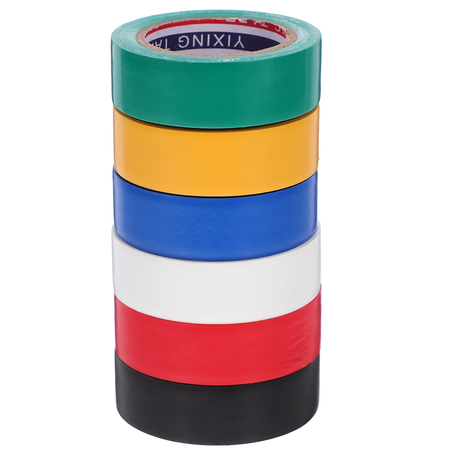 

6 Rolls Electrical Tape Colorful Cable Pvc Colored Assortment Protection