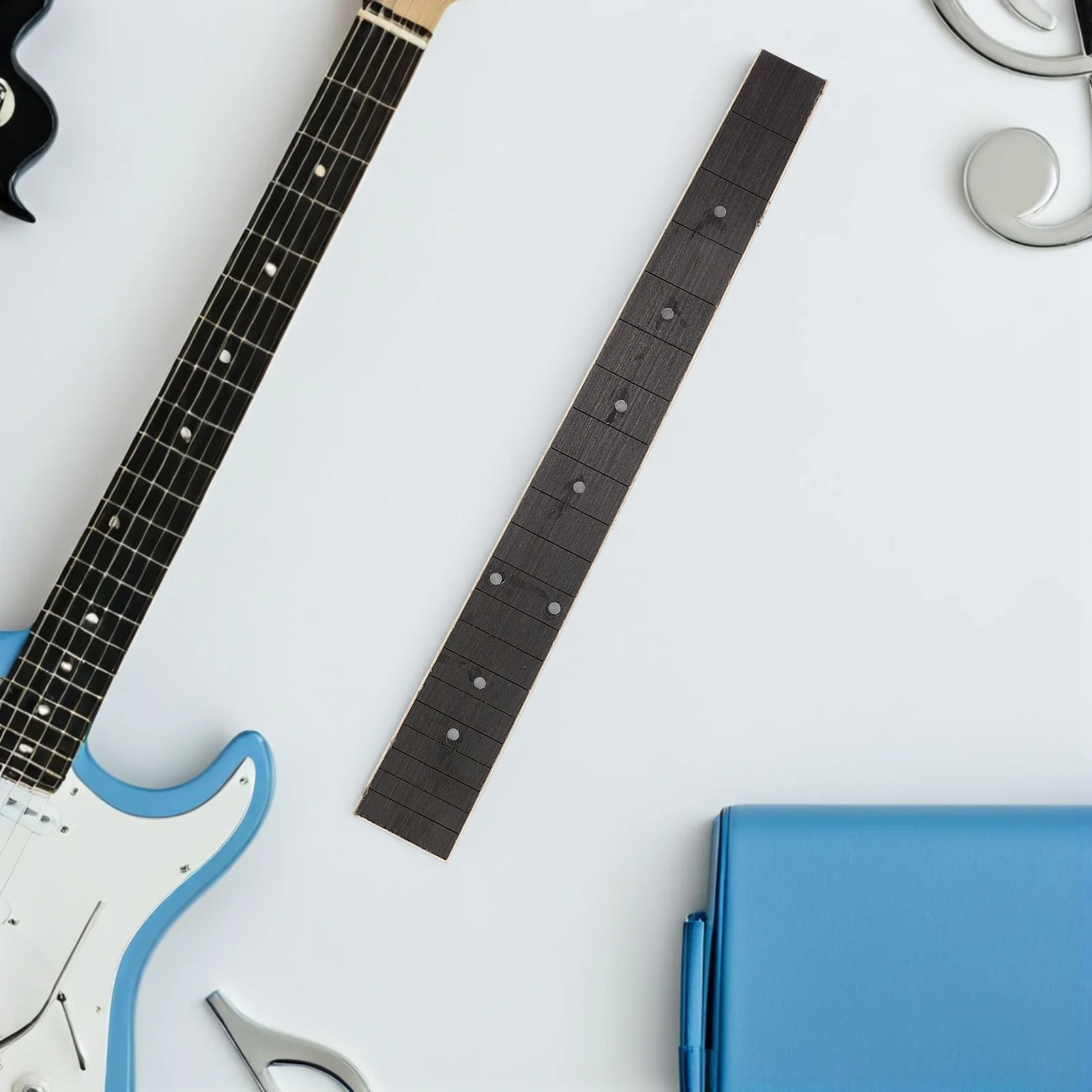 

Wood Fretboard Replacement For Acoustic Guitar Parts Dark Brown Fingerboard Repair Tool Practice Guitar Accessories