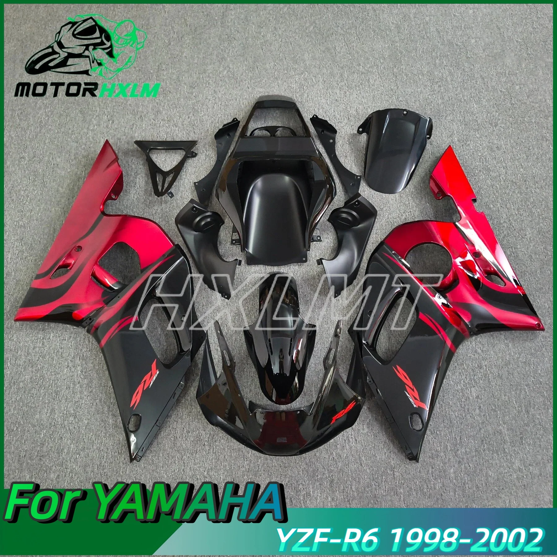 OEM Fitment New ABS Fairing Kits YZFR6 Plastic Fairings Fit YZF R6 01 02 Body Work Suitable For Yamaha 1998 2002