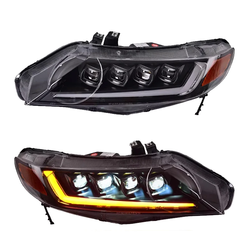 

Для Honda Civic 8-го поколения 2006-2011 Автомобильные аксессуары Светодиодные фары в сборе Переднее освещение Обновление фары Plug and Play Фара
