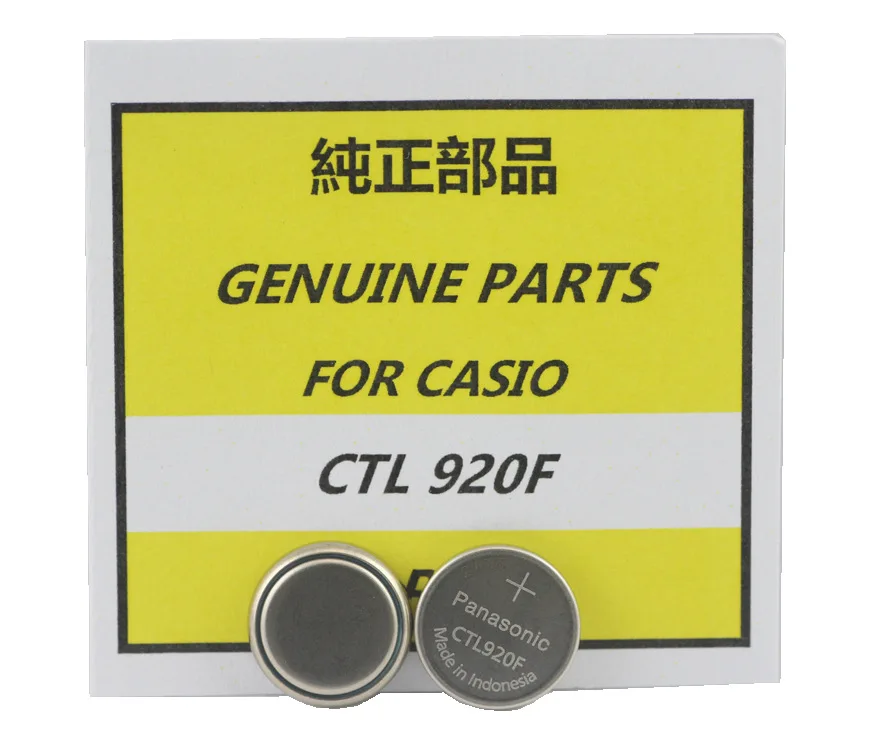 Photokinetic energy battery Solar cell Seiko Casio Citizen CTL1616F CTL920F CTL621F MT621 MT920 MT516F MT416F MT516 MT616 TS920E