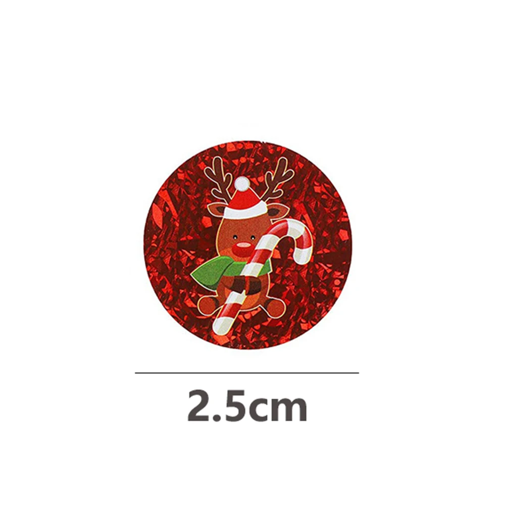 50-500pcs Red Christmas Gift Box Stickers Package Santa Baking Seal Sticker Handmade Letter Envelope Sealing Labels