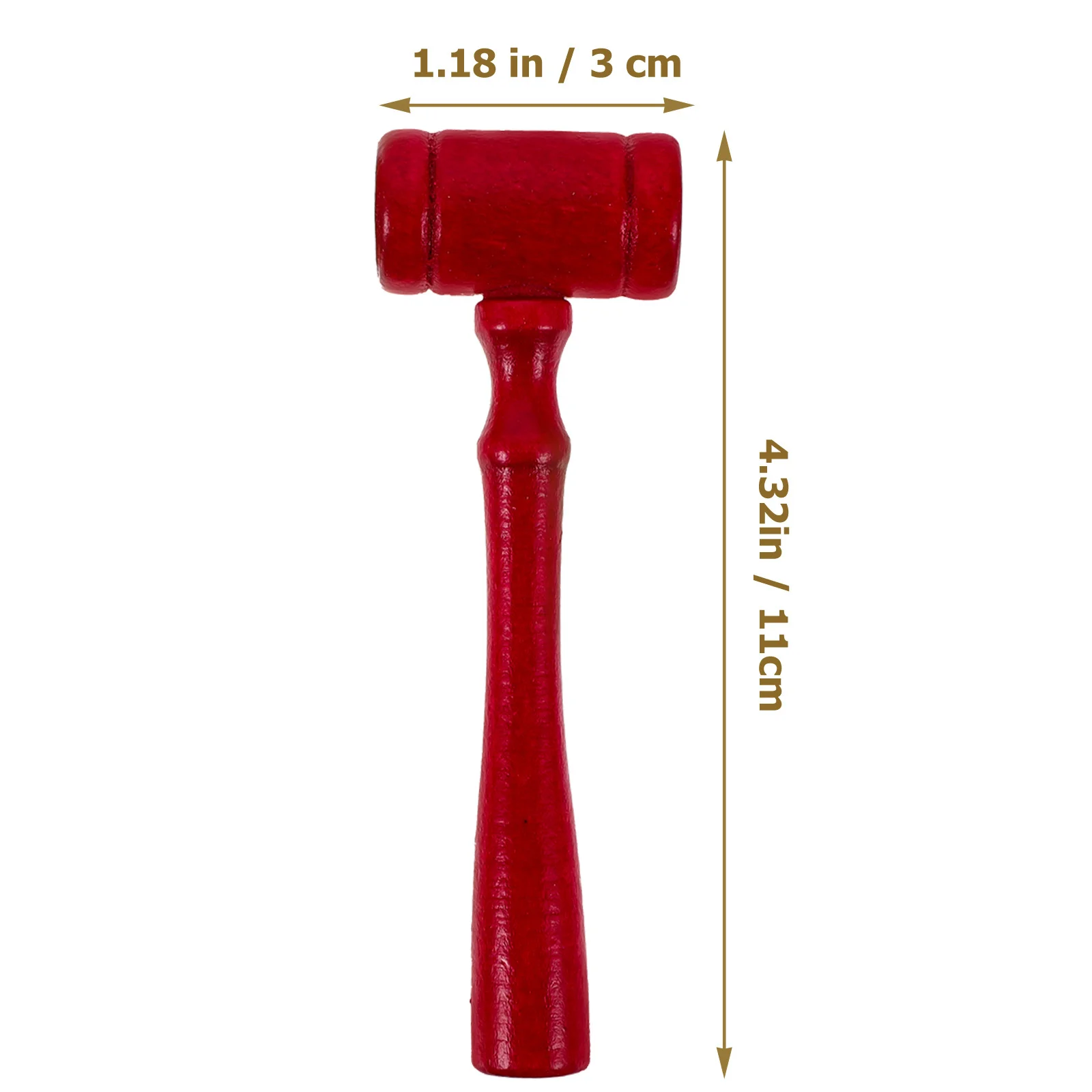 6pcs Wooden Kids Educational Auction Gavel Gift Lawyer Educational Hammer Props Courtroom Plaything Lawyer Gavel Tool