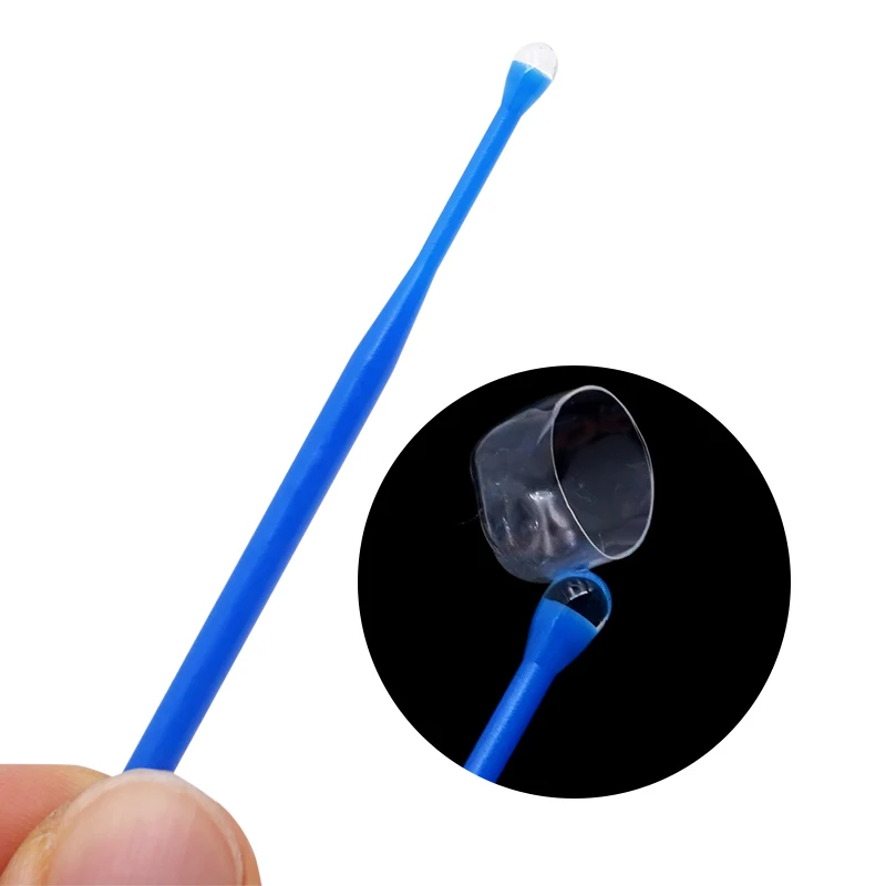 10 Stück Dental-Klebstoff-Applikatoren, blauer Dental-Klebstoff-Stift, Dentalprodukt für orale Inlays, Klebstoff-Stift für Inlays – Detail 1