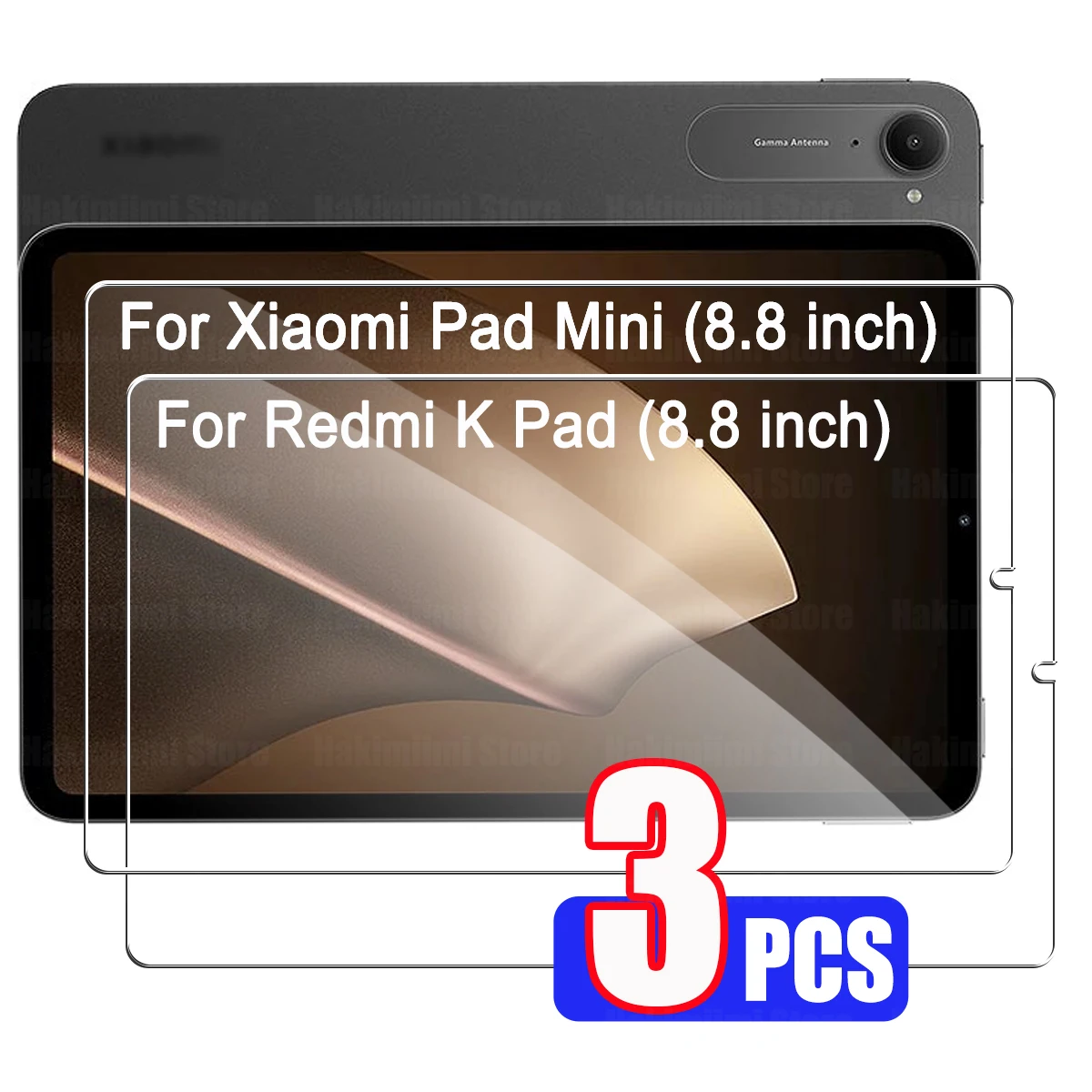 زجاج واقي مقسى لهاتف Xiaomi Pad Mini 8.8 " 2025 HD واقي شاشة شفاف مضاد للسقوط ومقاوم للخدش لـ Redmi K Pad