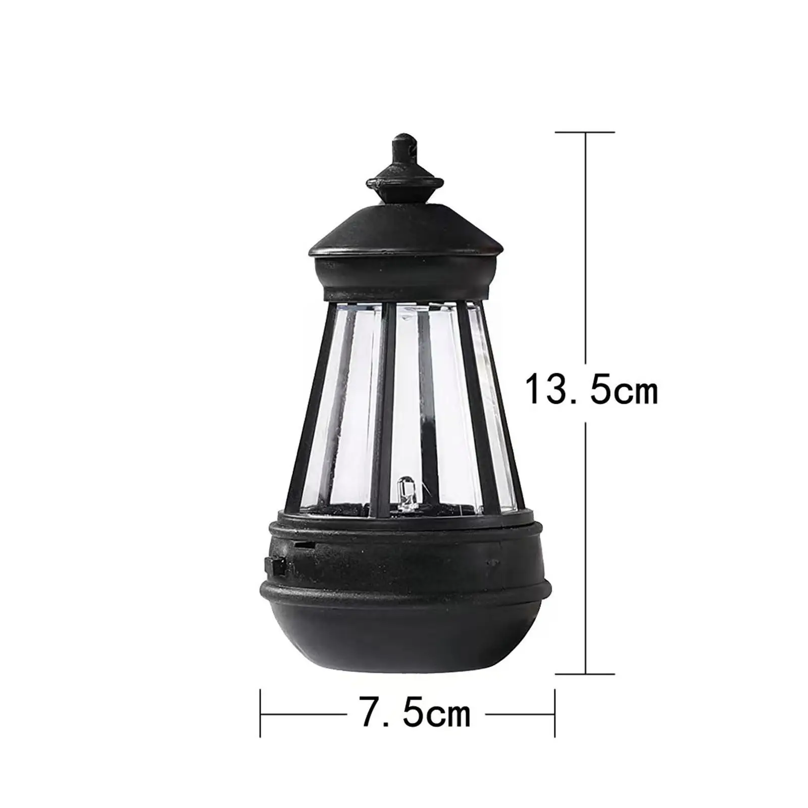 LED Solar Light Retro Kerosene Lamp Solar Powered Candle Outdoor Courtyard Garden Lantern Decor Light Hanging Portable Ligh S1C6