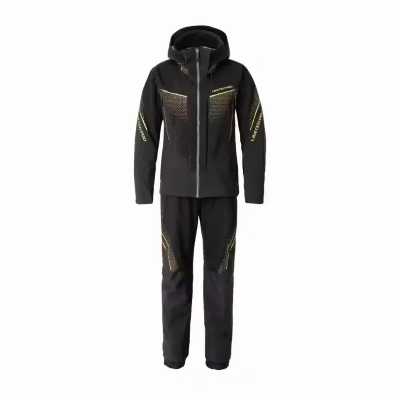 Winter Waterproof and Moisture-Permeable Jacket for Men, Rainproof Three-layered Adhesive Fishing Suits, Thin Clothing Set , New