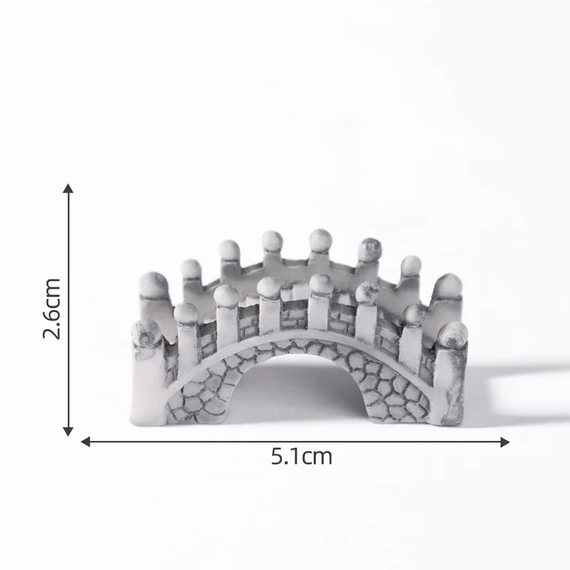 Simulated Stone Bridge Figurine Micro Landscape DIY Home Decor Miniature Fairy Garden Ornaments Decoration Accessories Modern