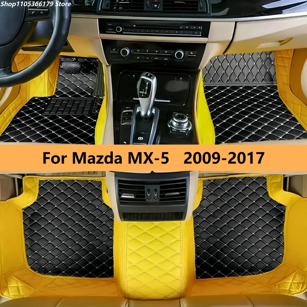 

Custom Car Floor Mats Fit For Mazda MX-5 2009 2010 2011 2012 2013 2014 2015 2016 2017 Auto Leather Foot Mat Rugs Carpet Pads