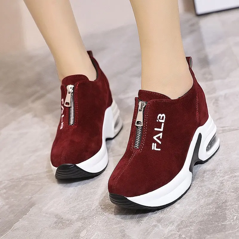 Women\'s Sneakers with Platform Womens Shoes Casual Woman Wedge Basket 2022 Shoes Tennis Female Thick Woman\'s Autumn Trainers