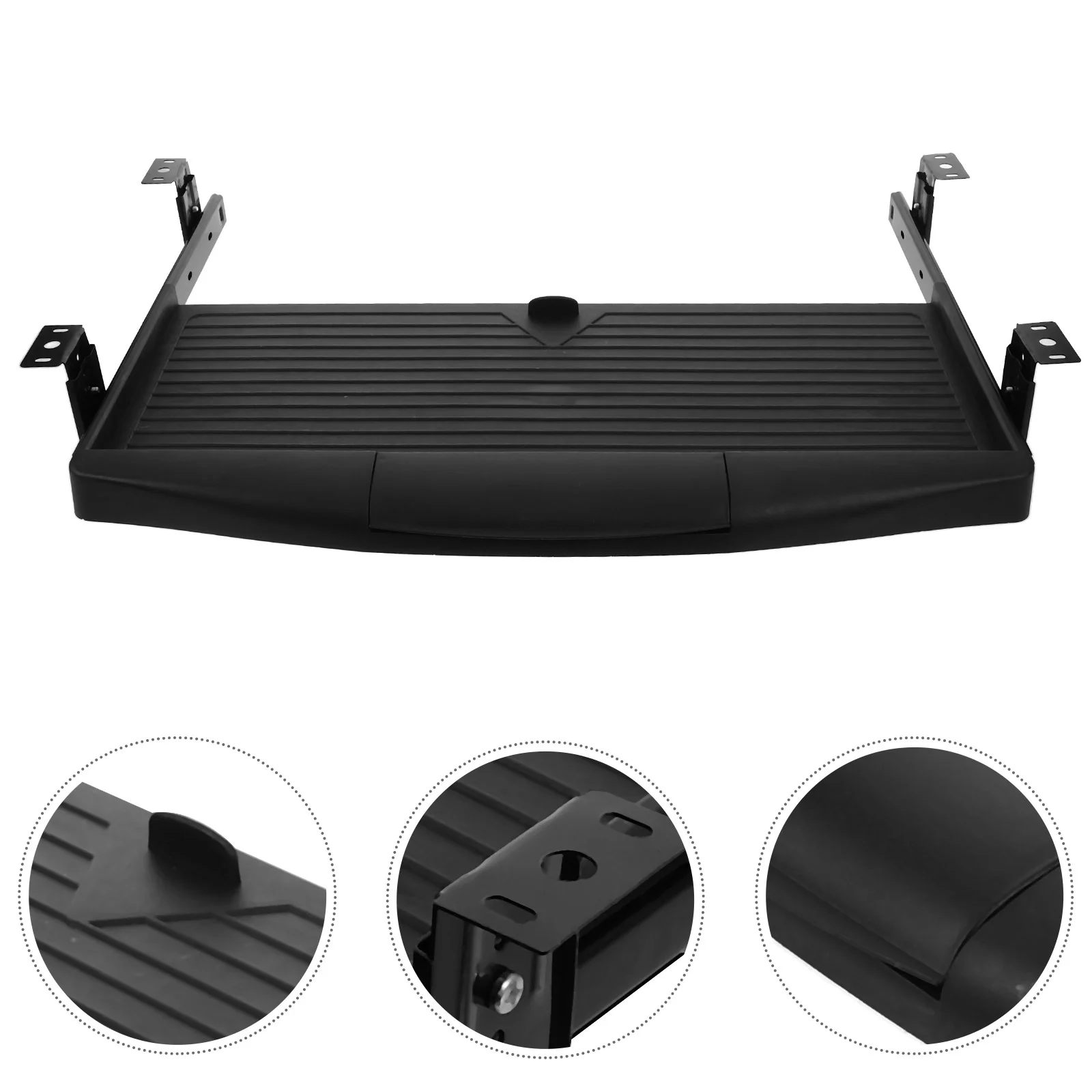 Adjustable Bracket Keyboard Extender Tray under Desk Drawer for Typing The Storage Plate Aluminum Alloy Office